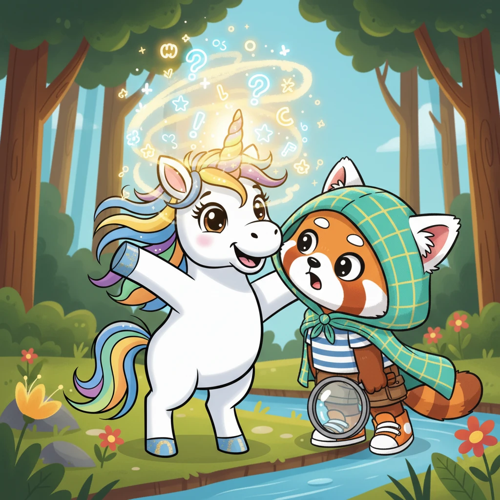 Sample comic page from The Unicorn's Mood-Changing Magic