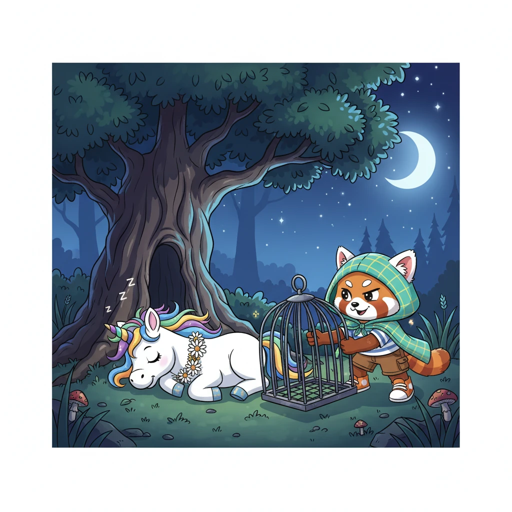 Sample comic page from The Unicorn's Mood-Changing Magic