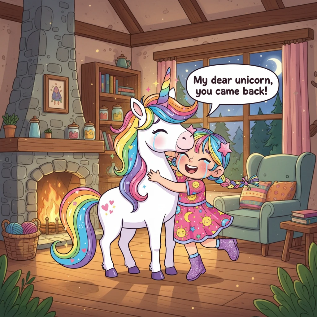 Sample comic page from The Unicorn's Mood-Changing Magic