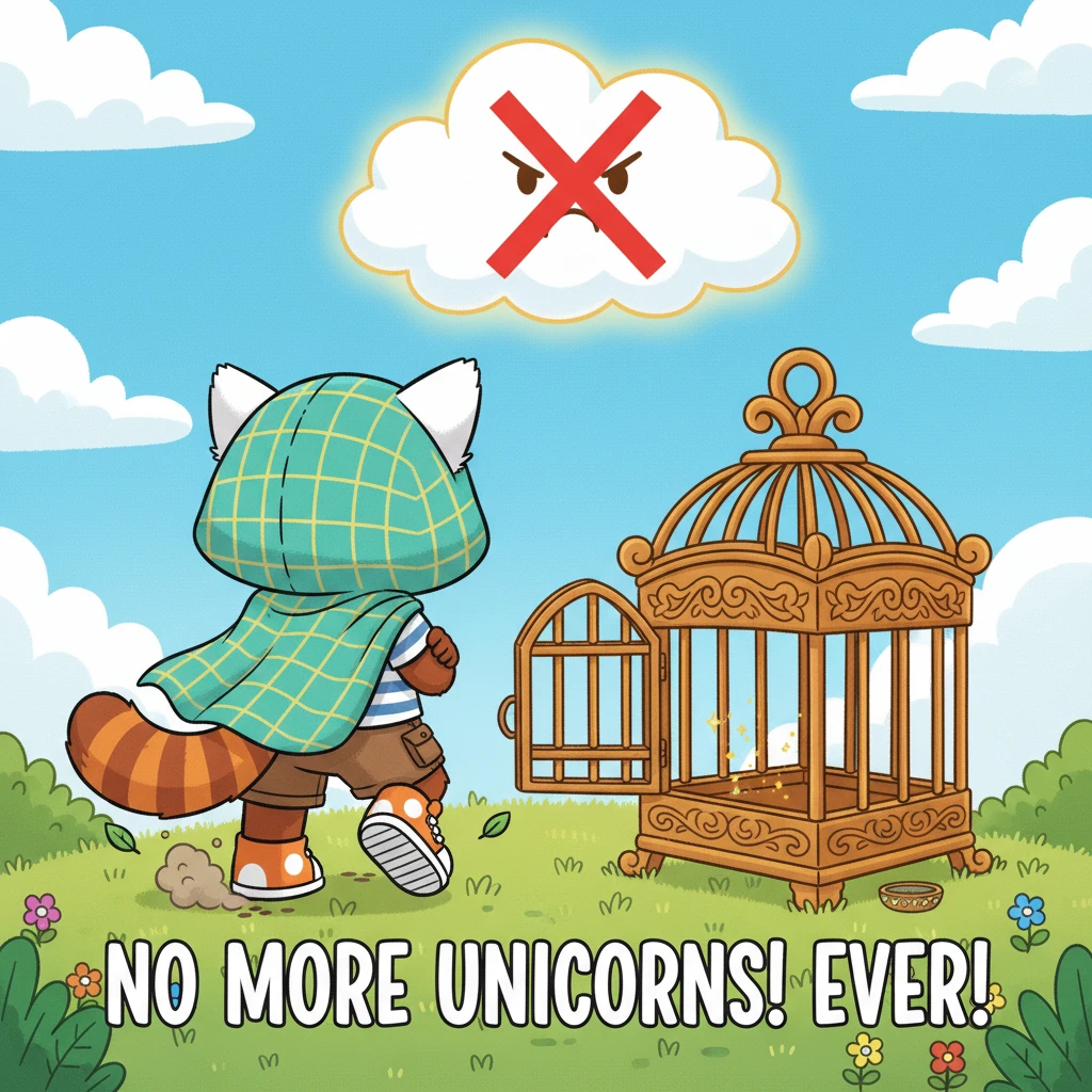 Sample comic page from The Unicorn's Mood-Changing Magic